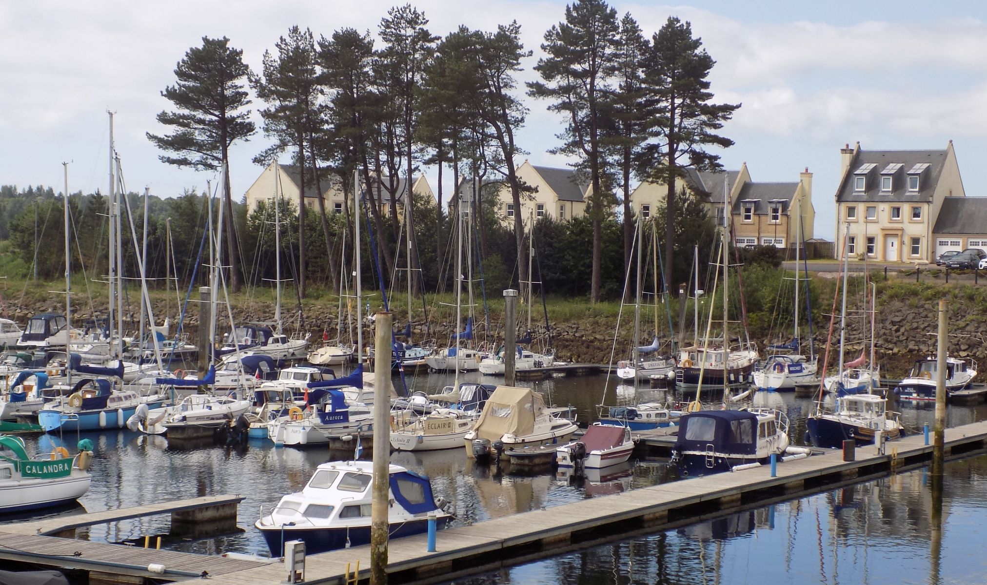 Boats in Inverkip marina