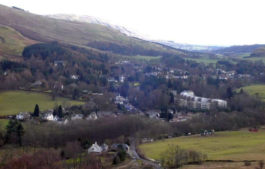 Strathblane beneath the Campsie Fells