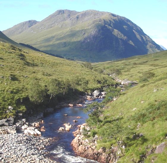 Stob Dubh from the North in Glen Etive off Glencoe