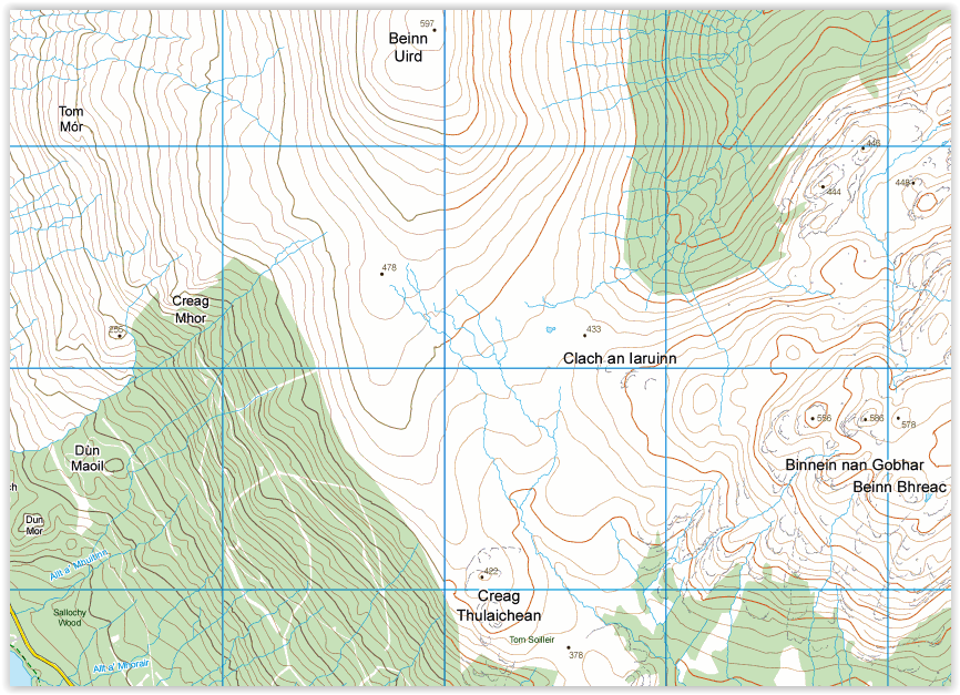 Map of Beinn Uird