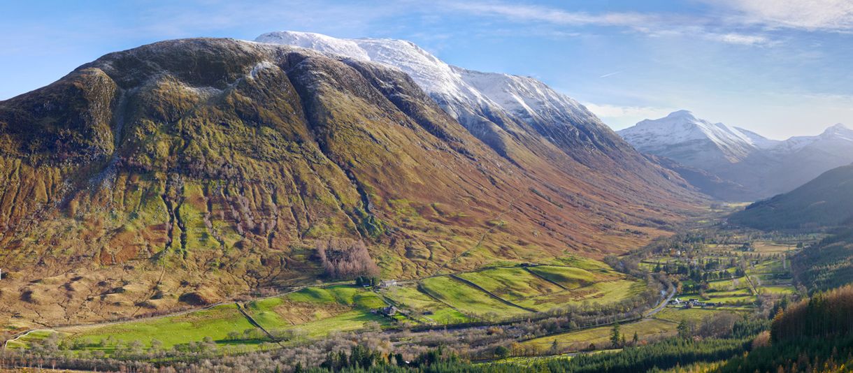 Glen Nevis beneath Ben Nevis