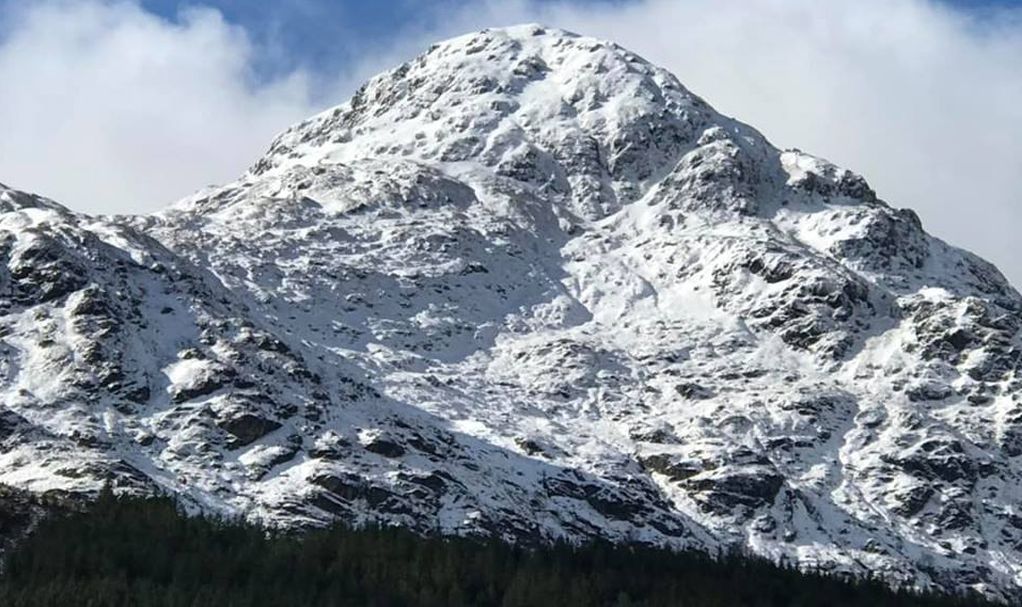 Snowbound A' Chrois above Inveruglas