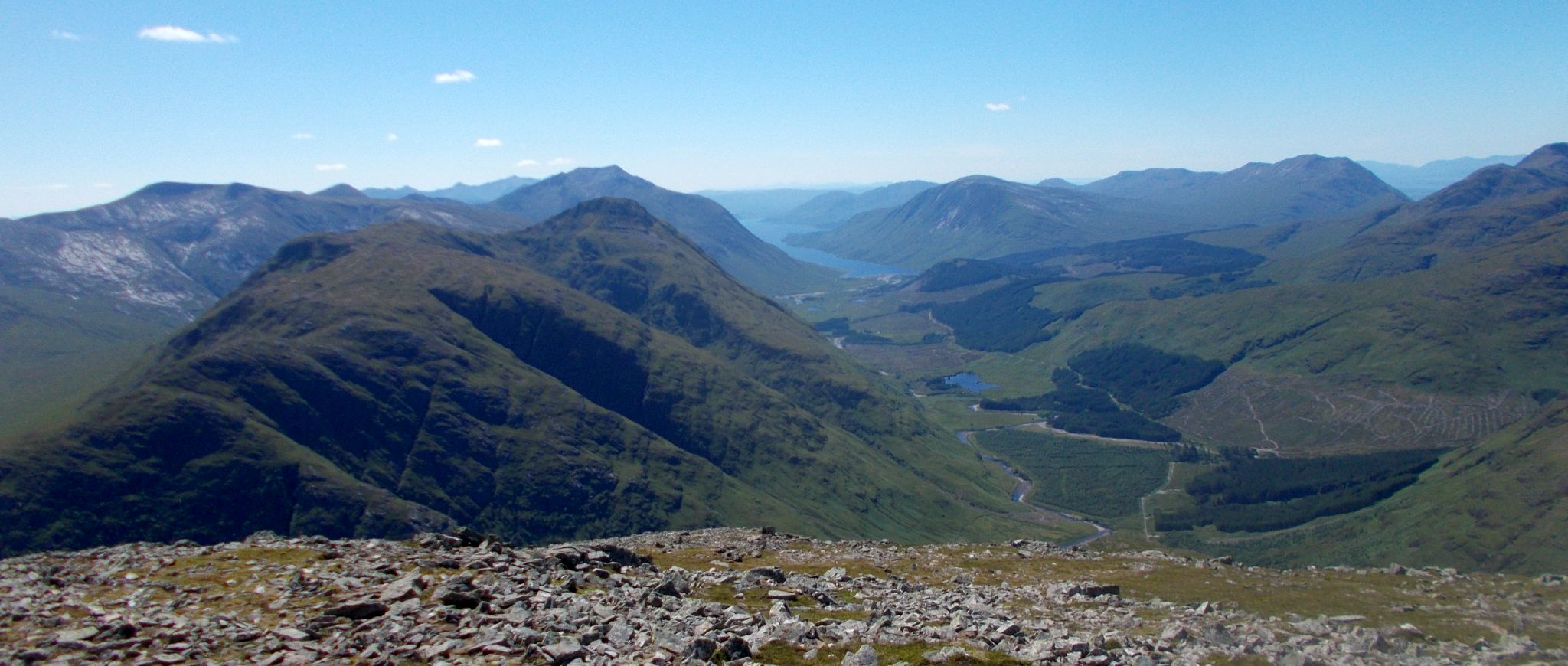 Peaks above Glen Etive  from Stob na Broige