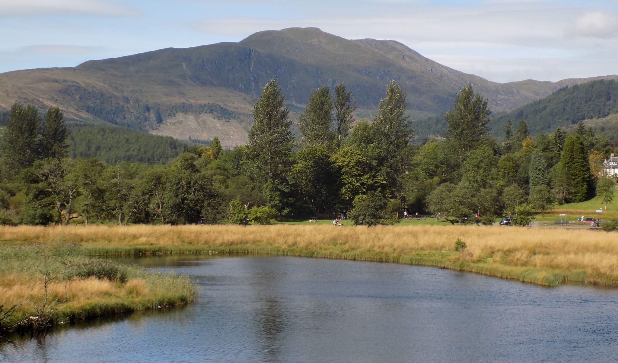 Ben Ledi beyond River Teith in Callander