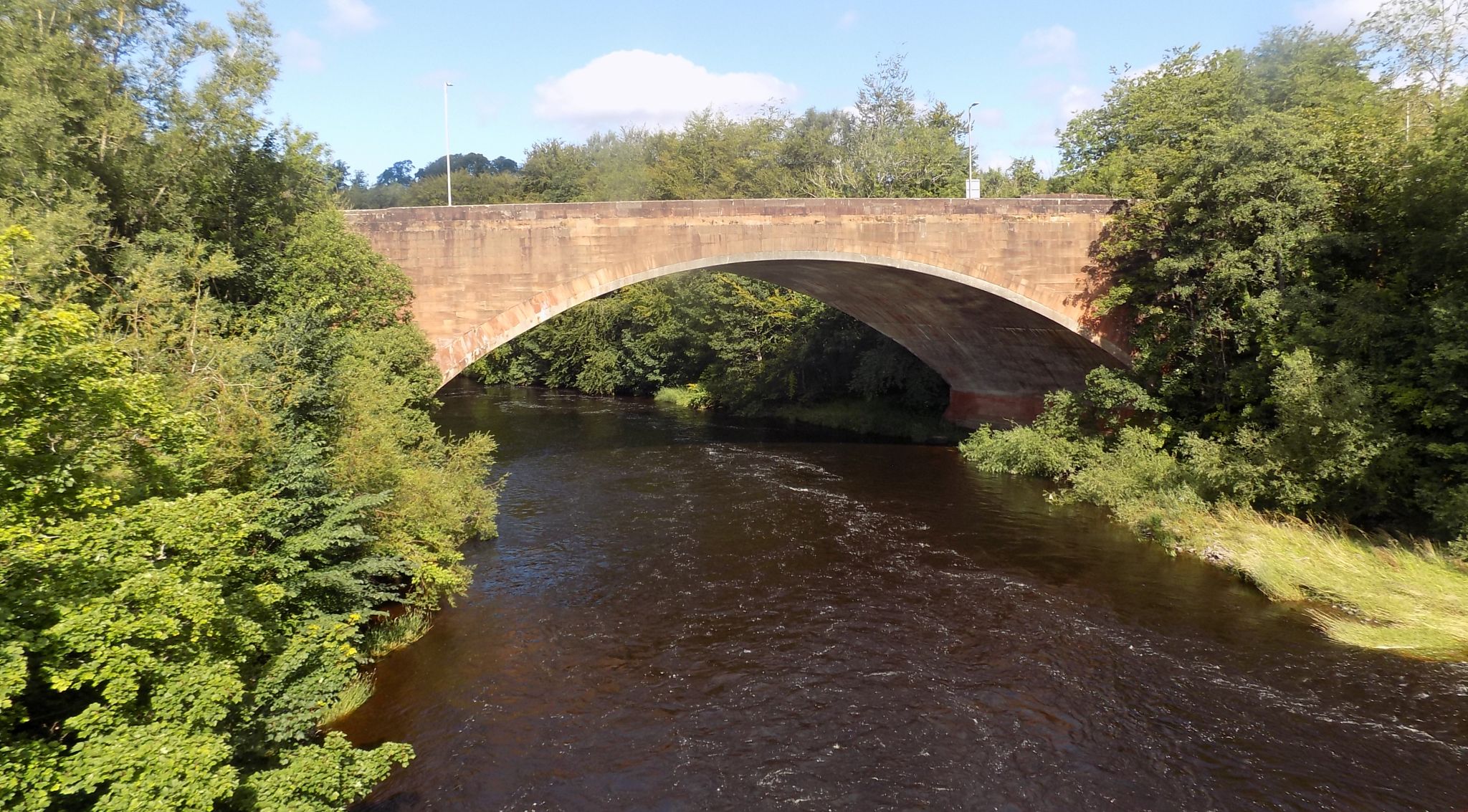 Bridge over the River Clyde at Kikfieldbank Village