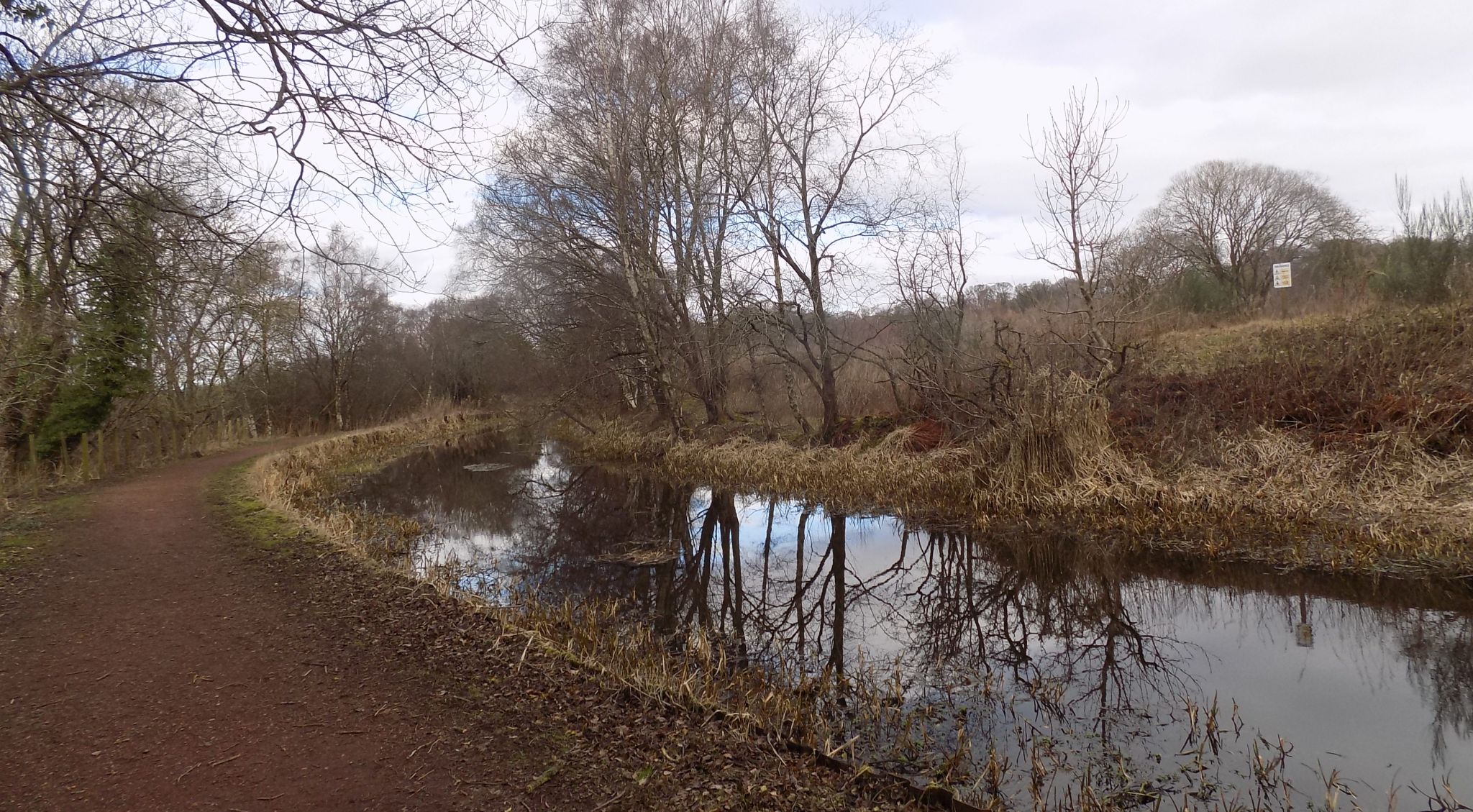 Monkland Canal on outskirts of Coatbridge