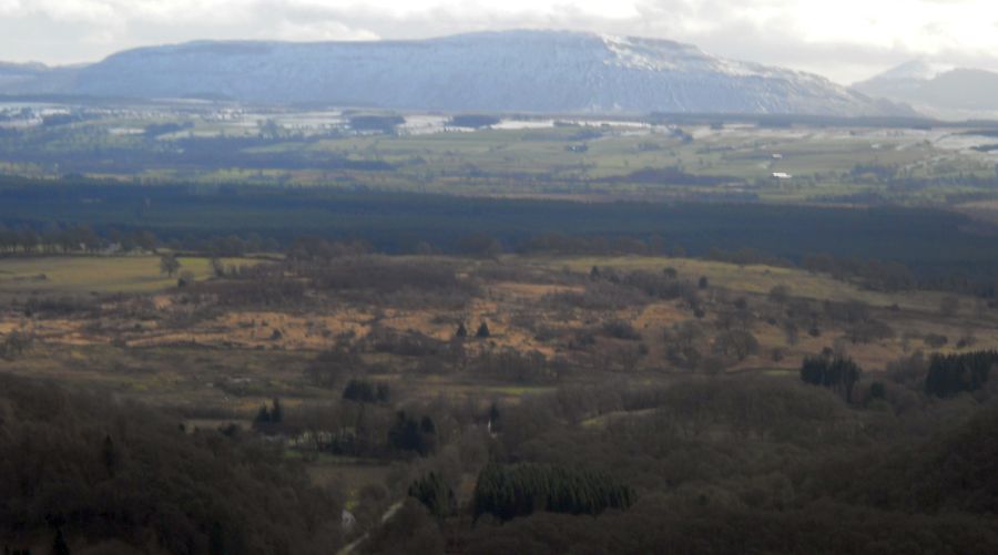 Gargunnock Hills across Flanders Moss from Craigmore