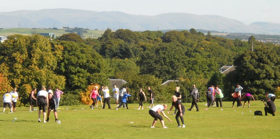 Campsie Fells from Cumbernauld House Park