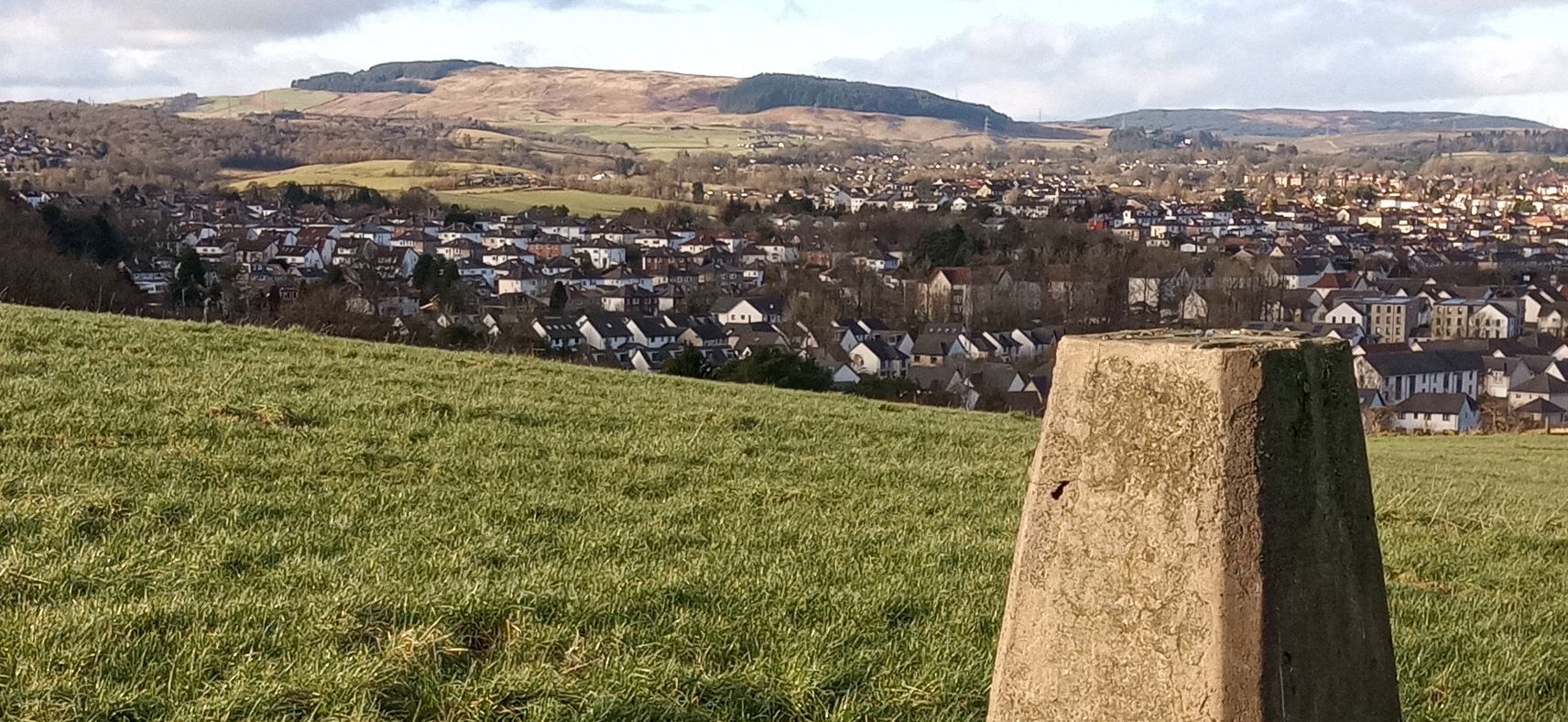 Kilpatrick Hills from trig point above Douglas Park golf course