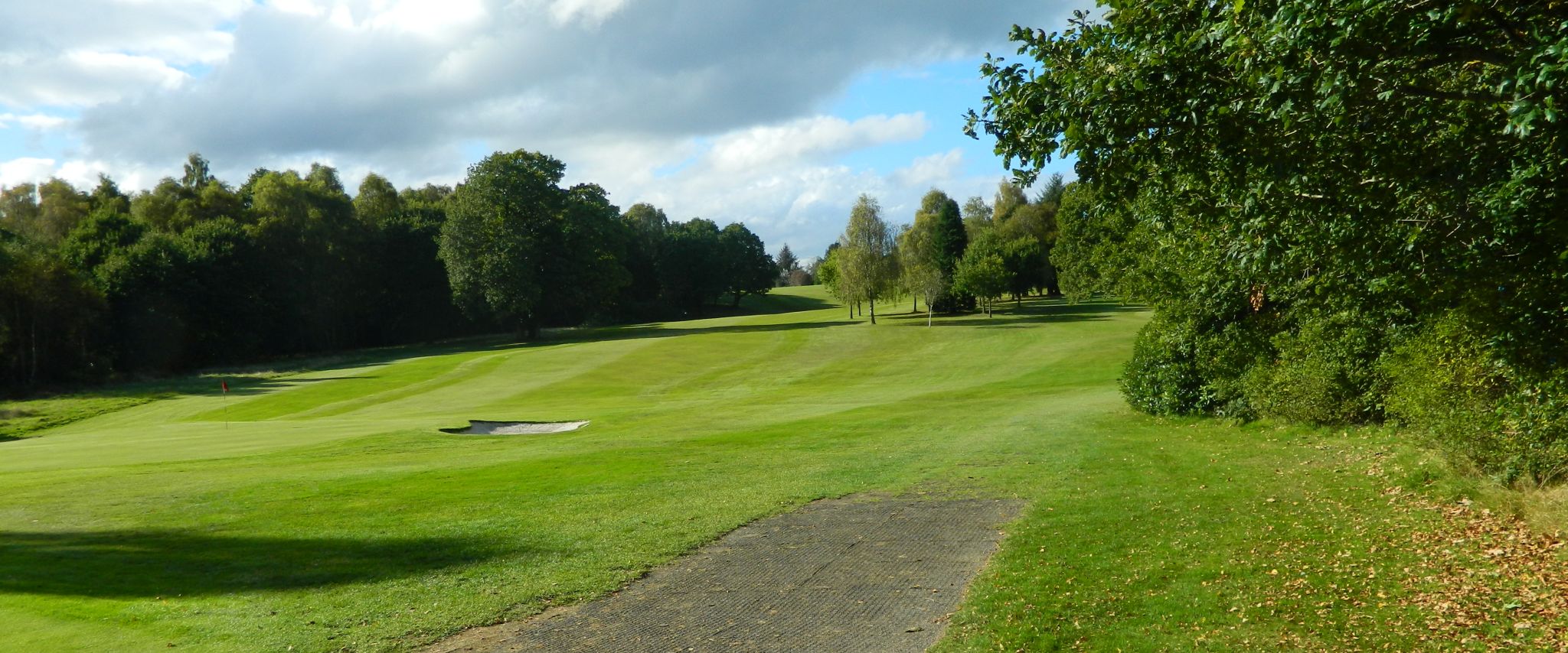 Cardross golf course from trail to St Peter's Seminary