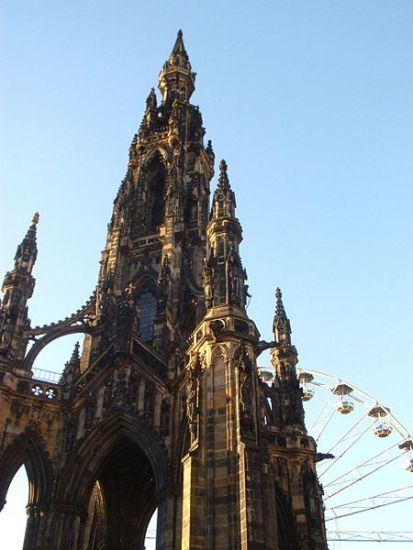 Scott Monument in Edinburgh City Centre