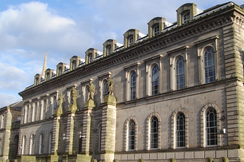 The High School Building in Elmbank Street in city centre of Glasgow