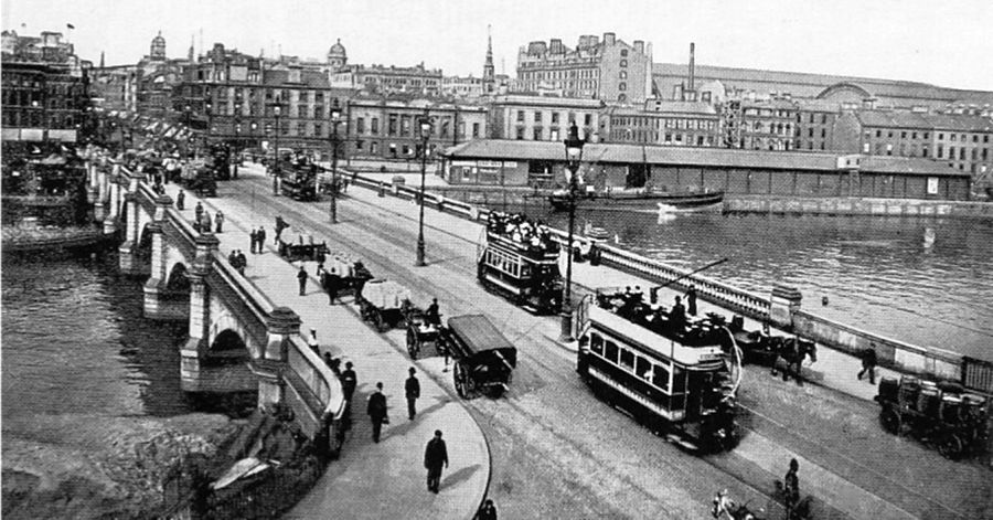 Glasgow: Then - Jamaica Bridge over the River Clyde at the Broomielaw