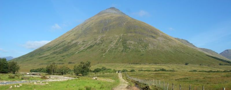 Ben Dorain at the entrance to Glencoe in the Highlands of Scotland