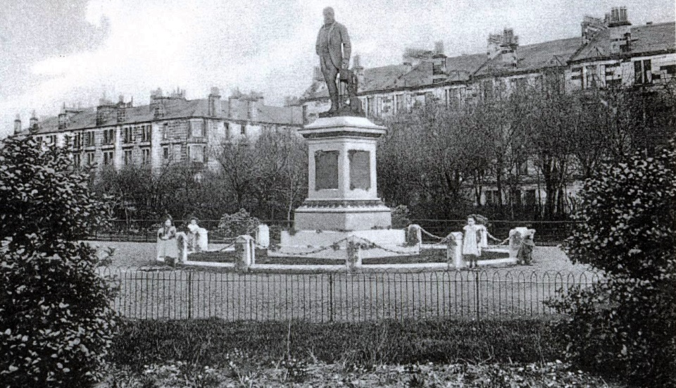 Statue of John Elder in Elder Park in Govan