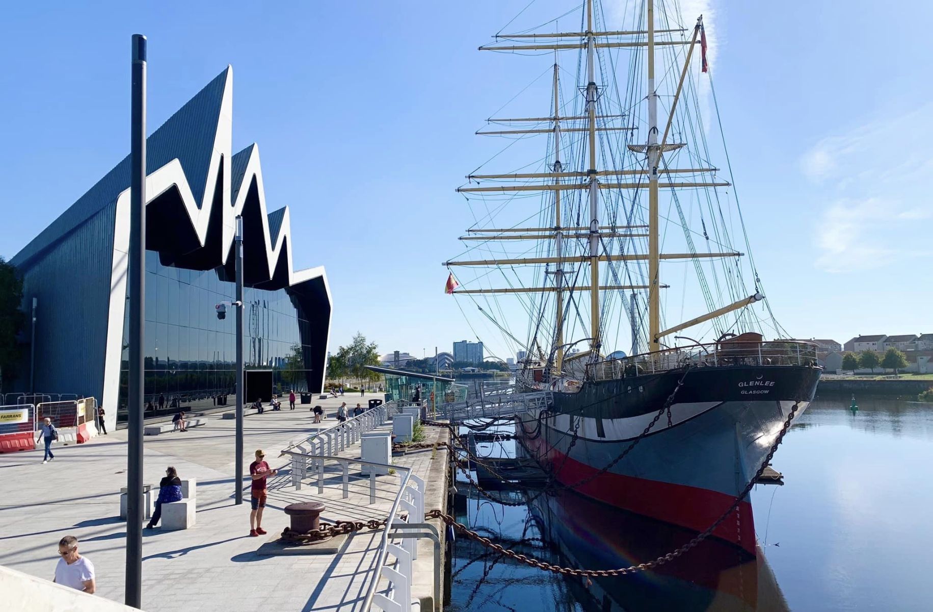 The "Tall Ship" Glenlee at the Riverside Museum