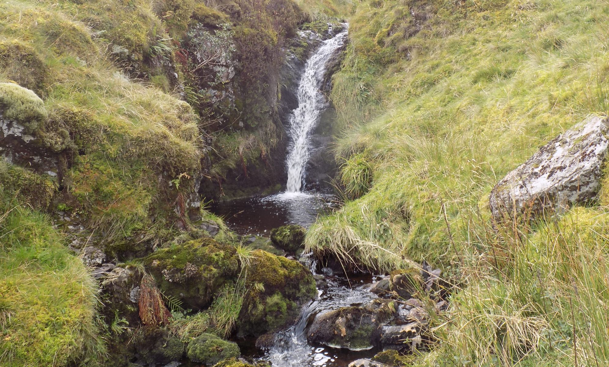 Waterfall in the Hole of Kailrine in the Campsie Fells