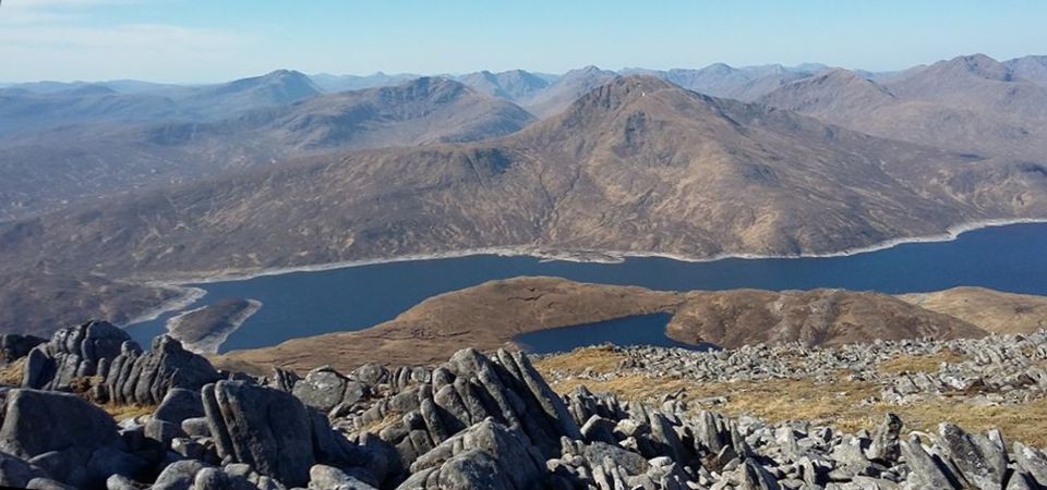 Gairich above Loch Quoich in Knoydart in the Western Highlands of Scotland