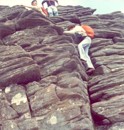 On Traverse of Liathach summit ridge