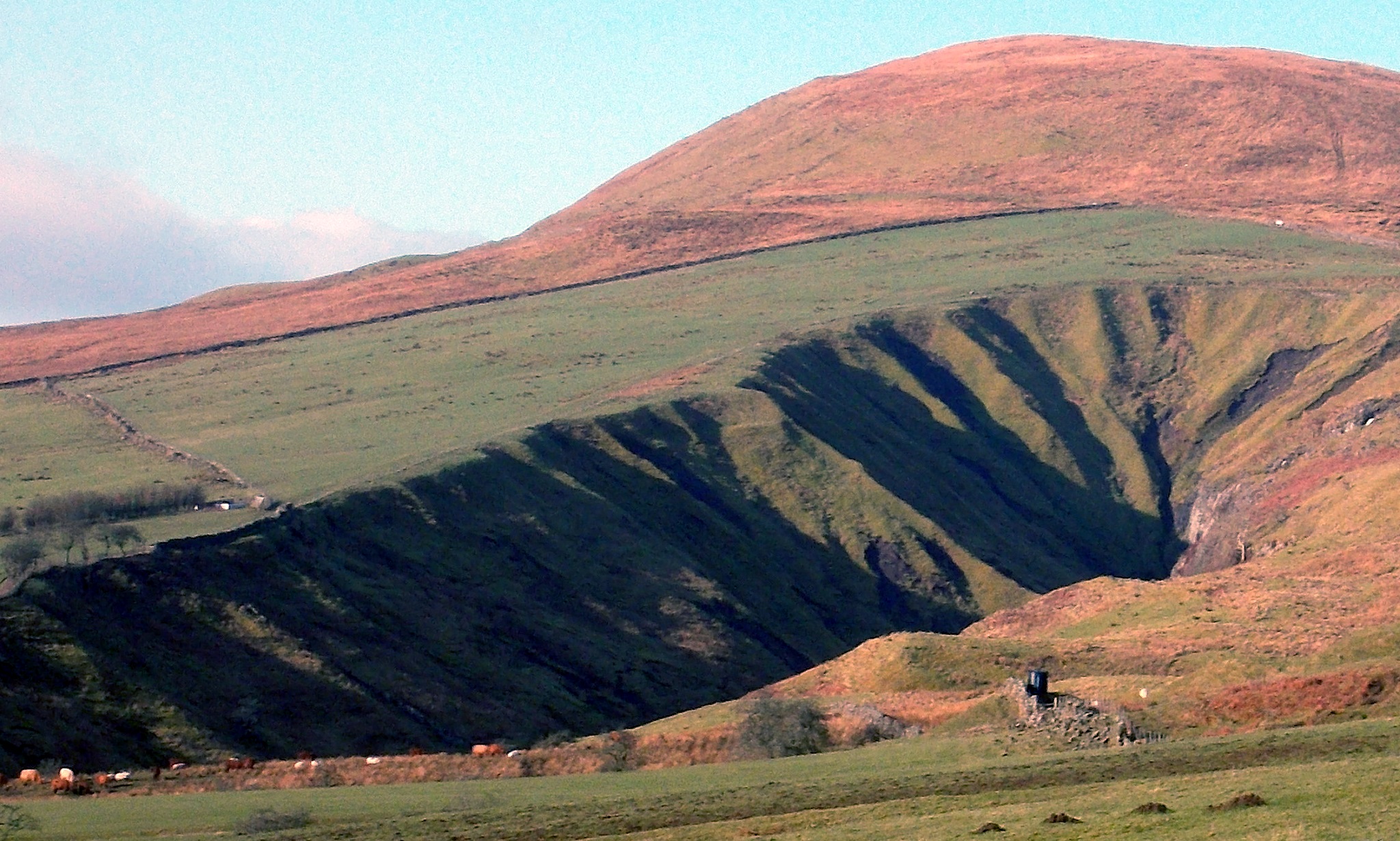 Corrie Burn Glen beneath Brown Hill from Johnnie's Dam Path