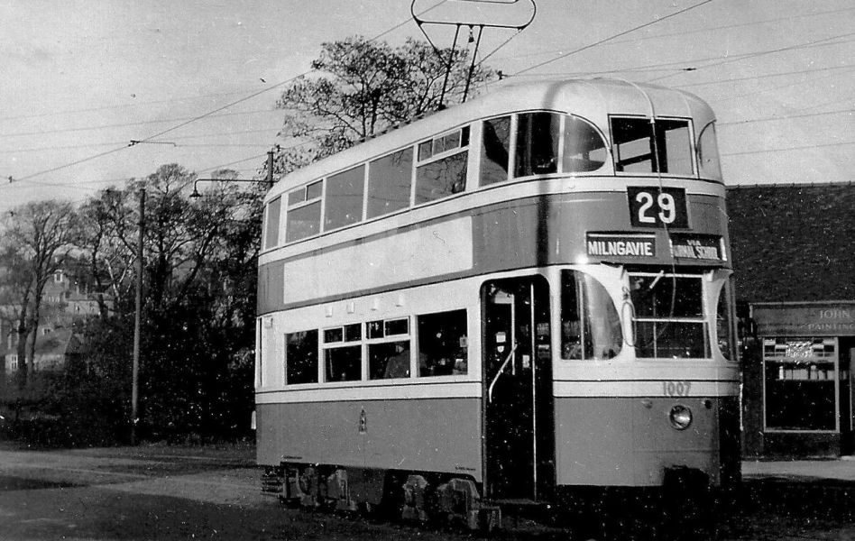 Tram car in Milngavie