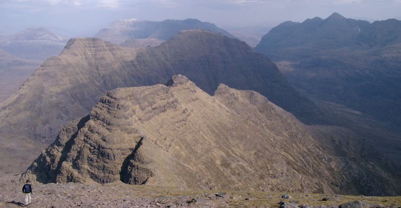 The "Horns" of Beinn Alligin in the Torridon Region of the NW Highlands of Scotland