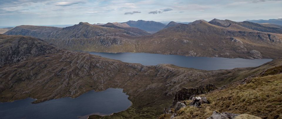 Loch Garbhaig and Loch Fada from Slioch