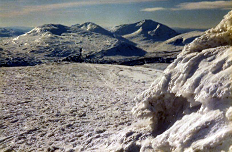 Ben Oss, Beinn Dubhchraig and Ben Lui from Summit of Ben Challum