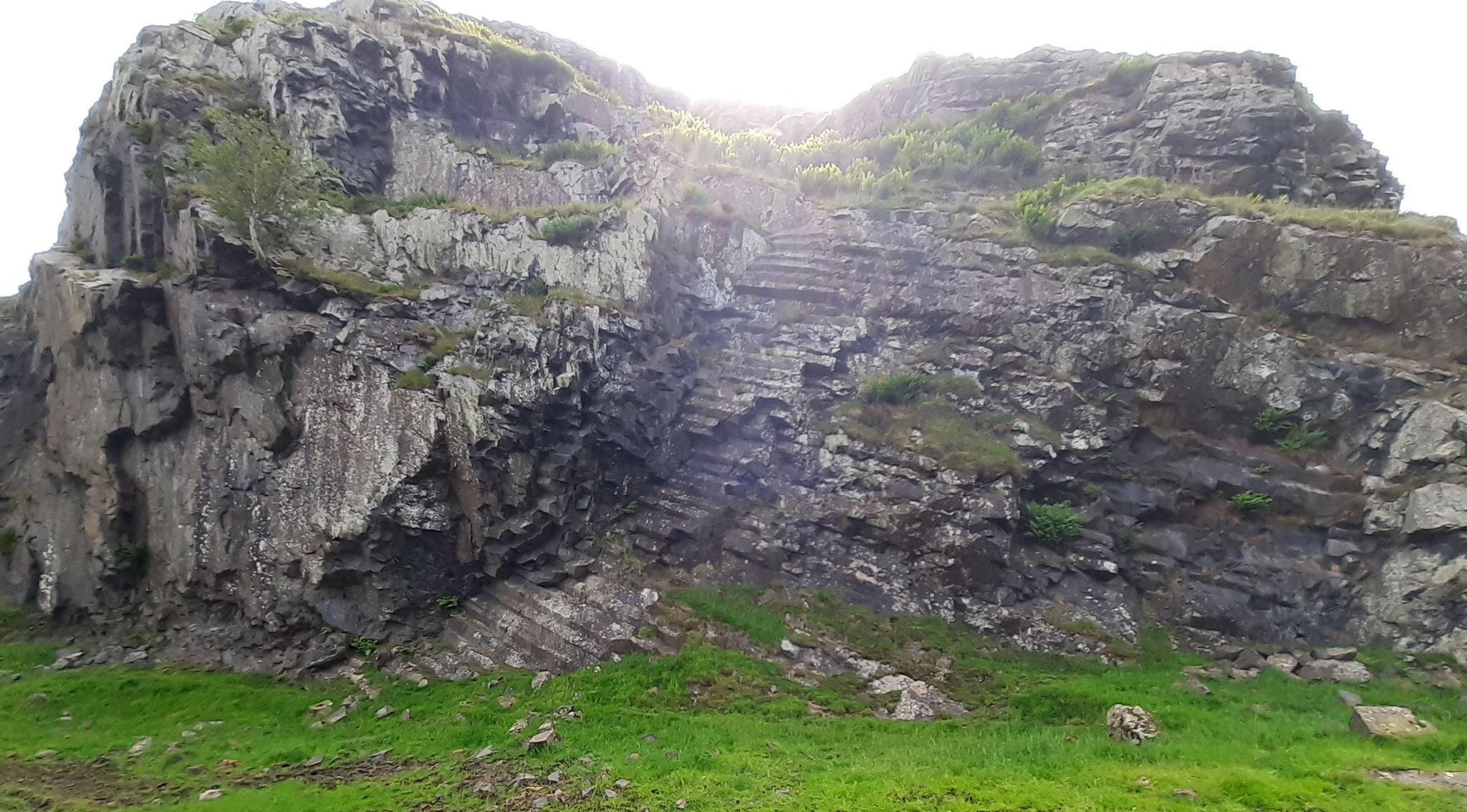 Rock faces on Dunglass