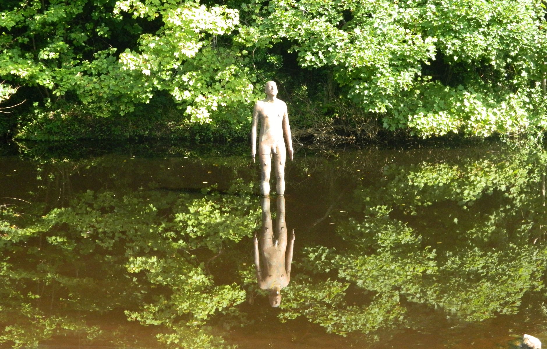 Sculpture in the Water of Leith