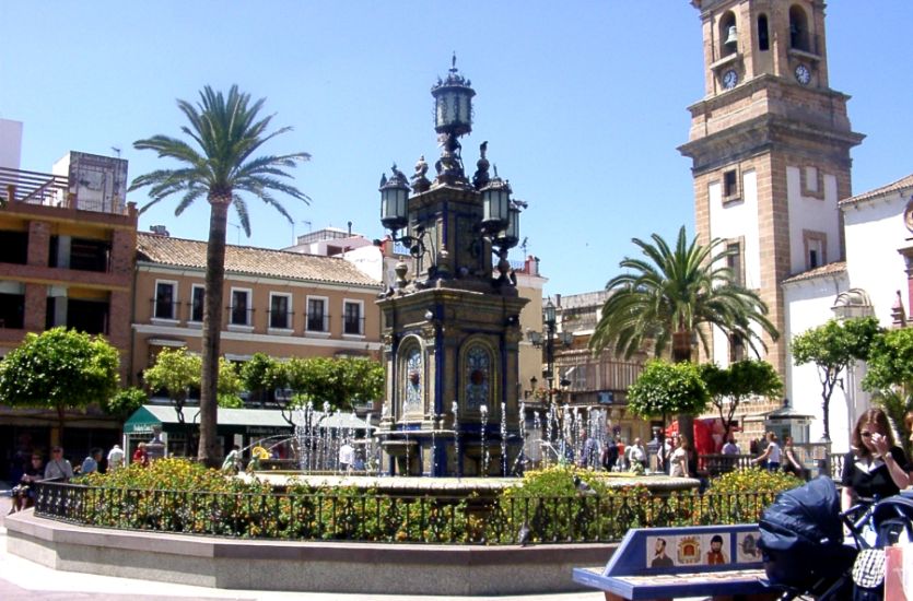 Plaza in Algeciras in Southern Spain