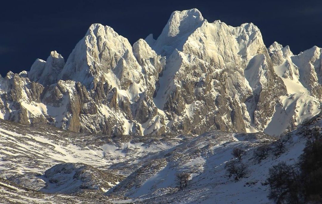 Torre de Cerredo ( 2648m ) highest summit in the Picos de Europa in the Cantabrian Mountains of North West Spain