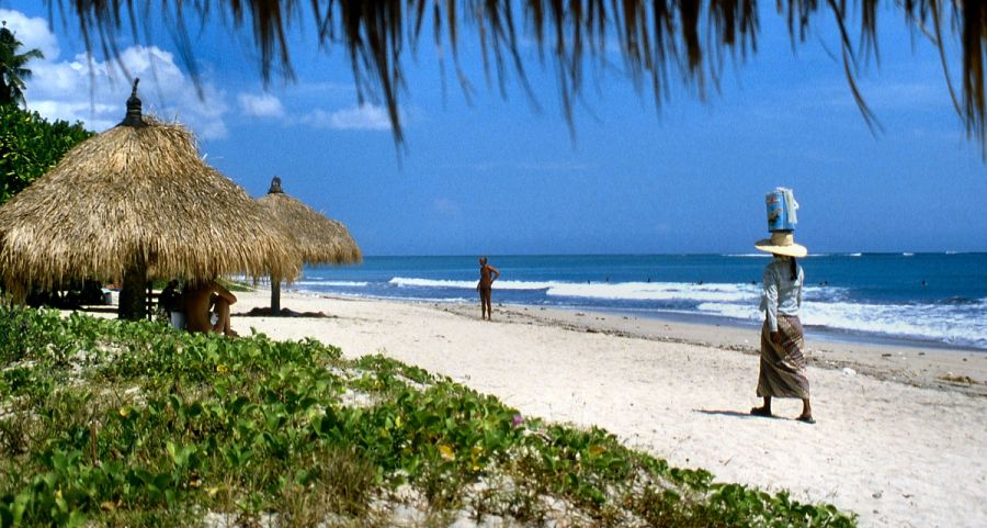 Beach at Kuta on the Indonesian Island of Bali