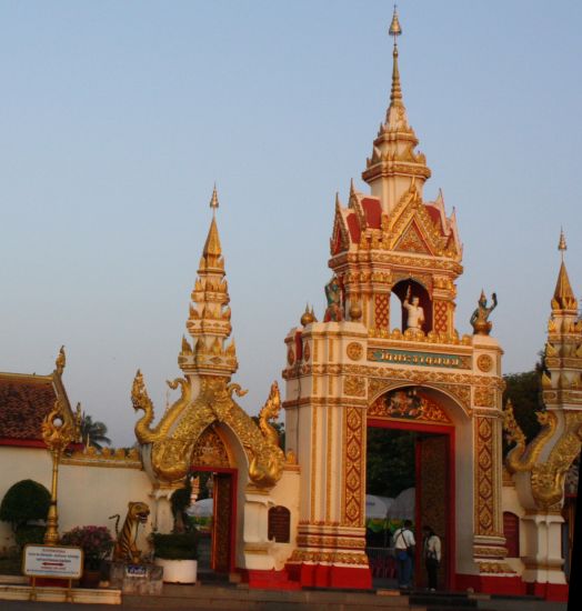 Entrance Archway to the Temple at Tat Phanom in NE Thailand