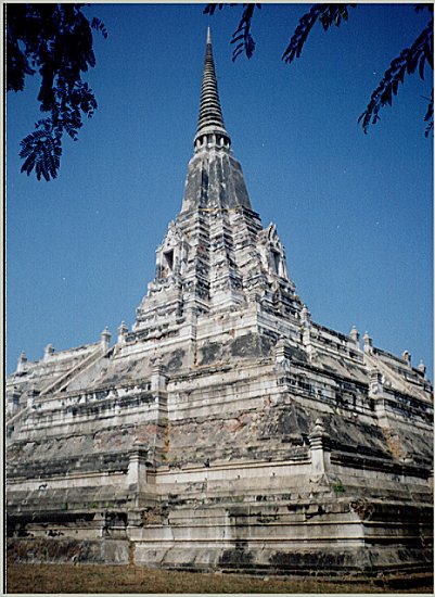 Golden Mount Chedi at Wat Phu Khao Thong in Ayutthaya