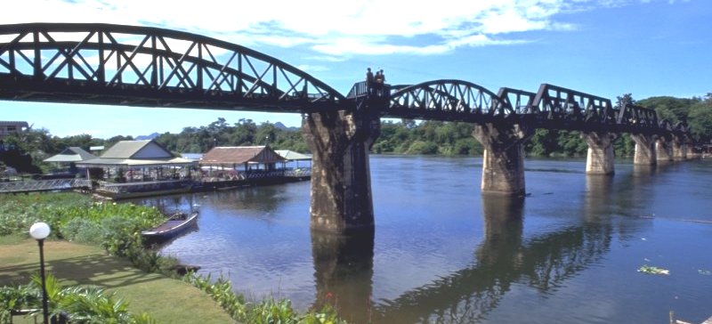 Bridge across the River Kwai at Kanchanaburi