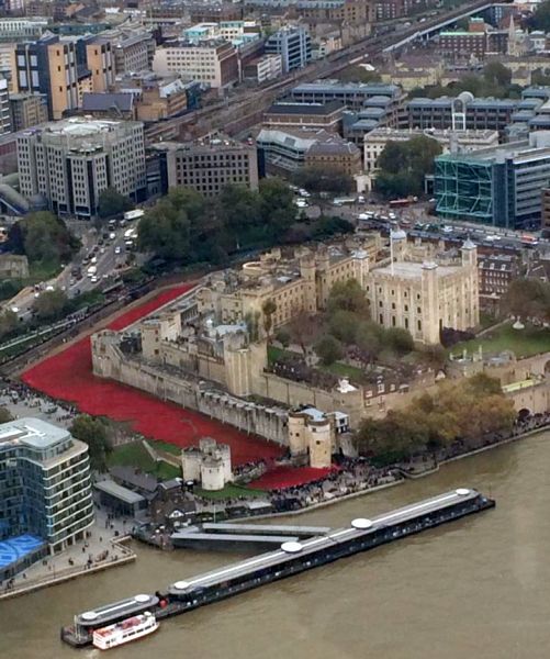 View from the Shard in London