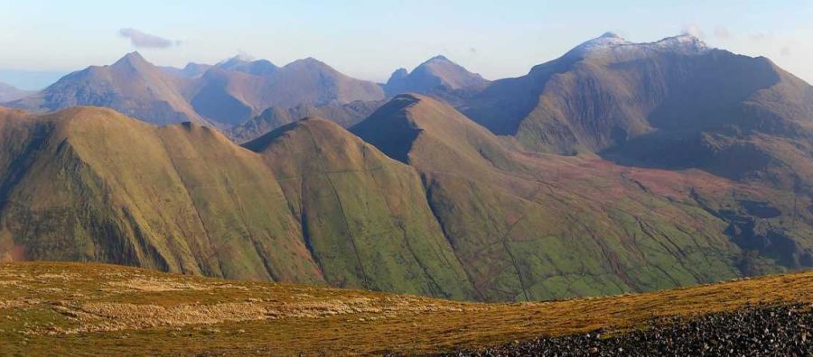 Peaks of Snowdonia in North Wales