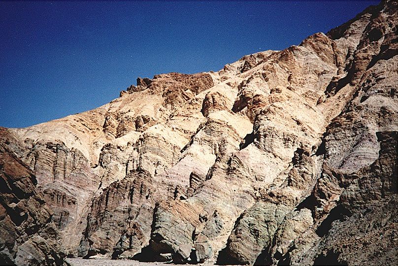 Folded rock beds in Death Valley