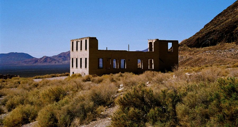 Ruins of School in Rhyolite Ghost Town