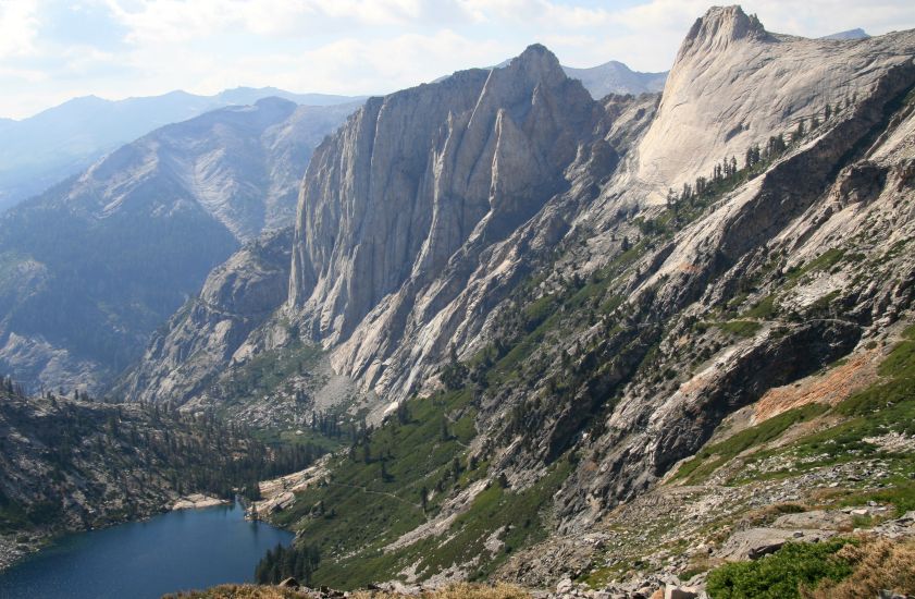 View from the Kaweah Gap in Western Divide of the Sierra Nevada in Sequoia National Park