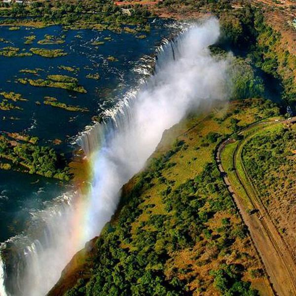 Aerial View of Victoria Falls